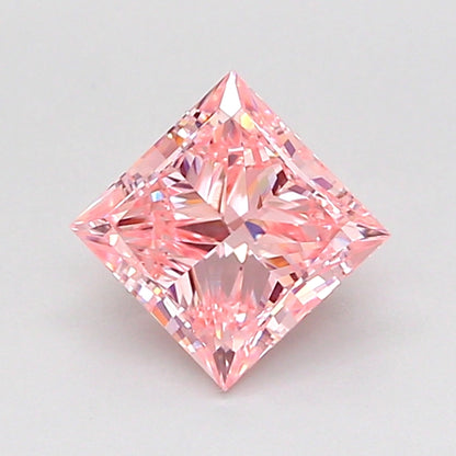 PRINCESS 0.99 CARAT FANCY INTENSE PINK VS1  VG VG SLIGHT