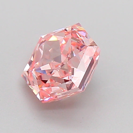hexagonal 1.05 carat fancy intense pink vvs2  vg vg strong
