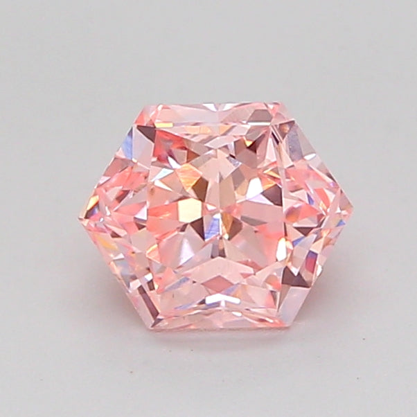 hexagonal 1 carat fancy intense pink vs1  vg vg strong