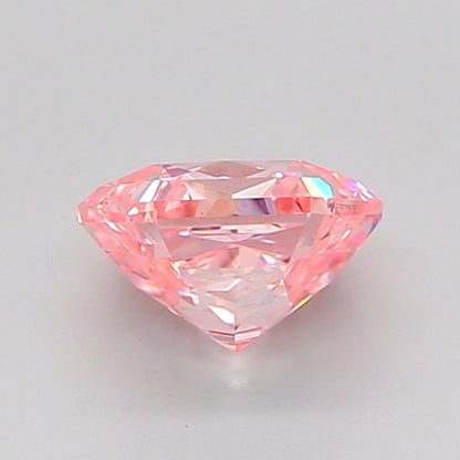 HEXAGONAL 1.06 CARAT FANCY INTENSE PINK VVS2  VG VG STRONG