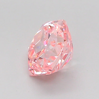 HEXAGONAL 1.06 CARAT FANCY INTENSE PINK VVS2  VG VG STRONG