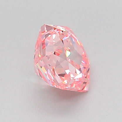 HEXAGONAL 1.06 CARAT FANCY INTENSE PINK VVS2  VG VG STRONG