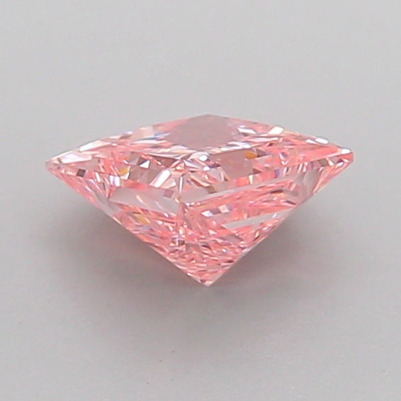princess 1.01 carat fancy intense pink vvs2  vg vg strong