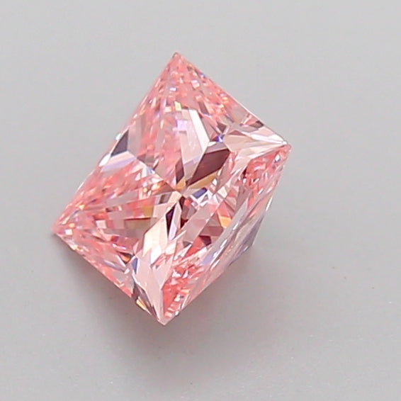 princess 1.01 carat fancy intense pink vvs2  vg vg strong