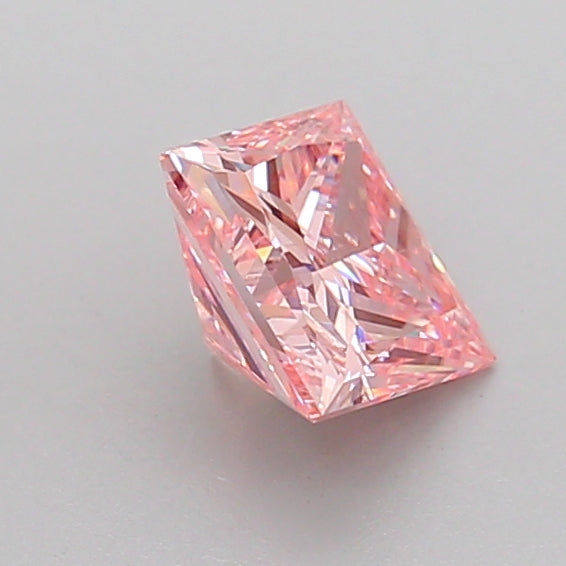 princess 1.01 carat fancy intense pink vvs2  vg vg strong