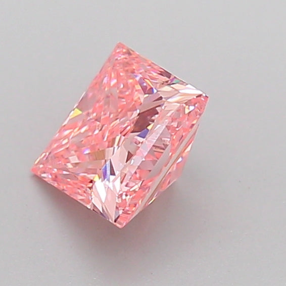 princess 1.07 carat fancy intense pink vvs2  vg vg strong