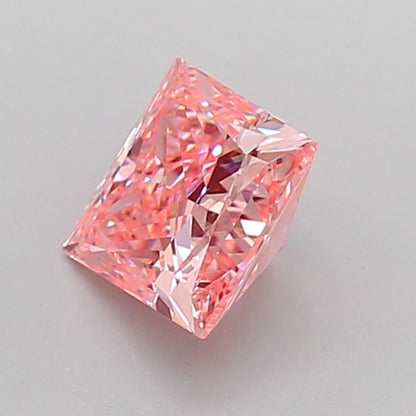 PRINCESS 1.06 CARAT FANCY INTENSE PINK VVS2  VG VG STRONG