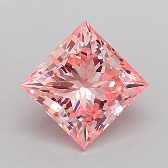 princess 1.06 carat fancy intense pink vvs2  vg vg strong