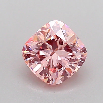 CUSHION 1.02 CARAT FANCY INTENSE PINK VVS2  VG VG STRONG
