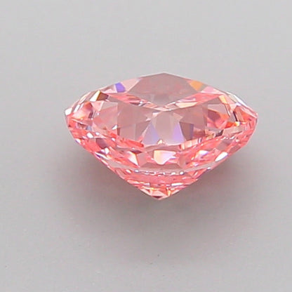 CUSHION 1.08 CARAT FANCY VIVID PINK VVS2  EX EX STRONG