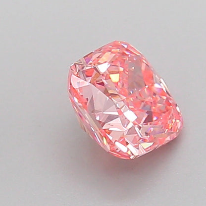 CUSHION 1.08 CARAT FANCY VIVID PINK VVS2  EX EX STRONG