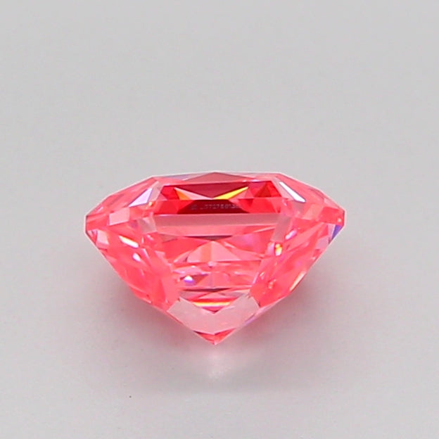 hexagonal 0.89 carat fancy vivid pink vvs2  ex ex strong