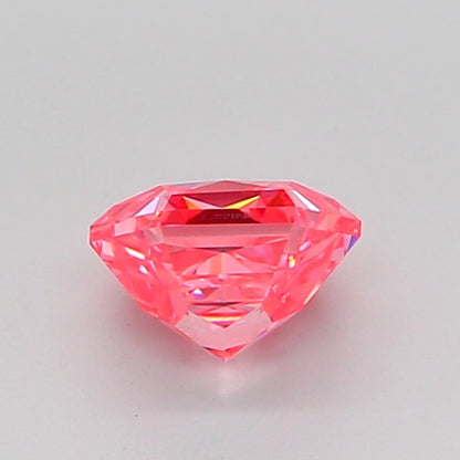 HEXAGONAL 0.89 CARAT FANCY VIVID PINK VVS2  EX EX STRONG