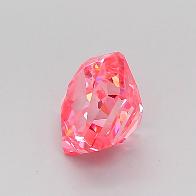 hexagonal 0.89 carat fancy vivid pink vvs2  ex ex strong