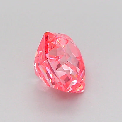 HEXAGONAL 0.89 CARAT FANCY VIVID PINK VVS2  EX EX STRONG