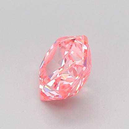 HEXAGONAL 0.87 CARAT FANCY VIVID PINK VVS2  EX EX STRONG