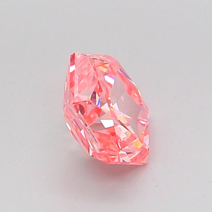 HEXAGONAL 0.87 CARAT FANCY VIVID PINK VVS2  EX EX STRONG