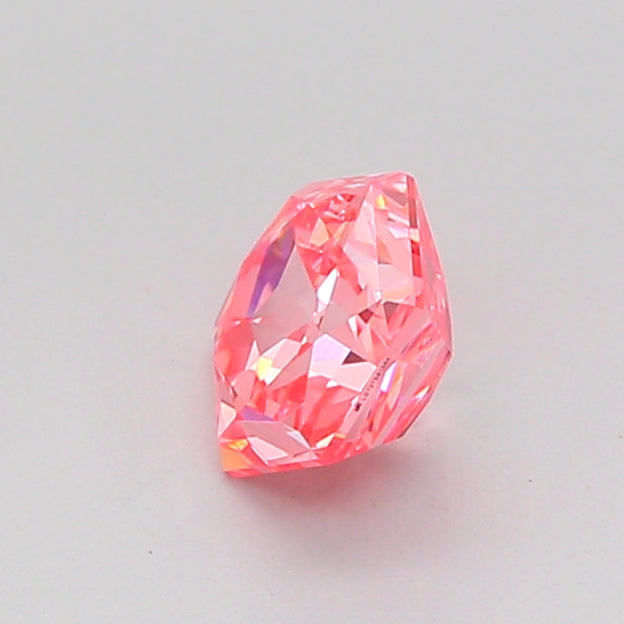 hexagonal 0.72 carat fancy vivid pink vvs2  vg vg strong