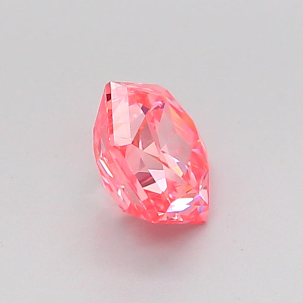 hexagonal 0.72 carat fancy vivid pink vvs2  vg vg strong