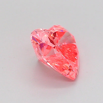 HEART 0.84 CARAT FANCY VIVID PINK VS1  VG VG STRONG