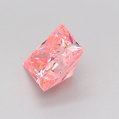 PRINCESS 0.73 CARAT FANCY INTENSE PINK VVS2  VG VG STRONG