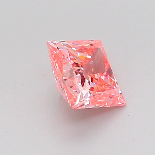 princess 0.73 carat fancy intense pink vvs2  vg vg strong