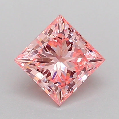 HEART 0.8 CARAT FANCY VIVID PINK VVS2  VG VG STRONG