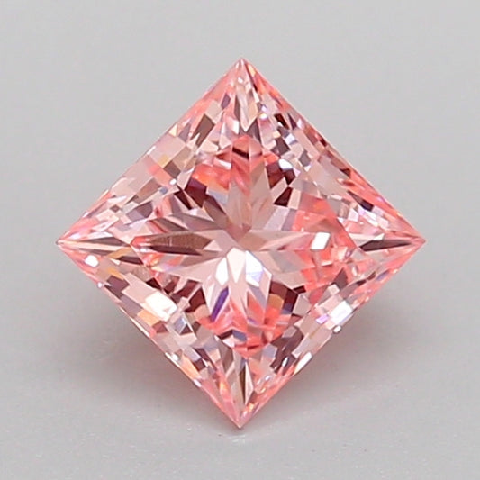 HEART 0.8 CARAT FANCY VIVID PINK VVS2  VG VG STRONG