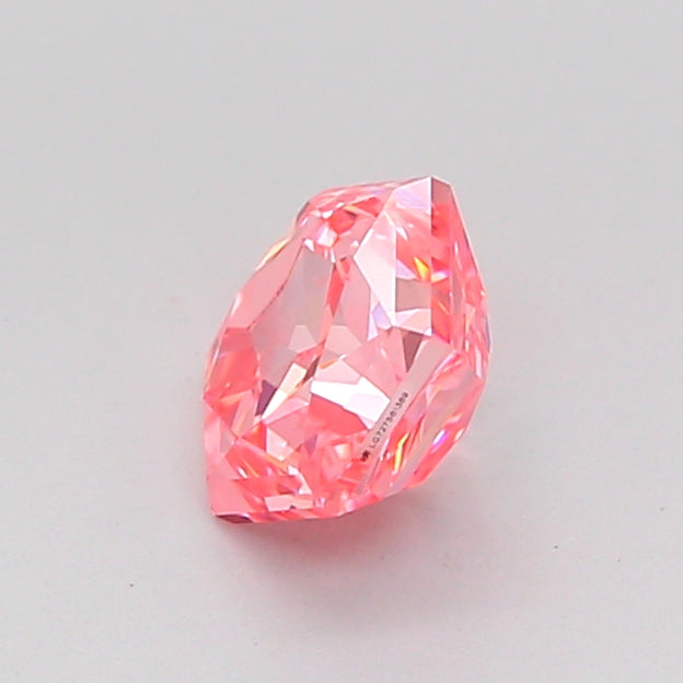 hexagonal 0.86 carat fancy vivid pink vvs2  ex vg strong
