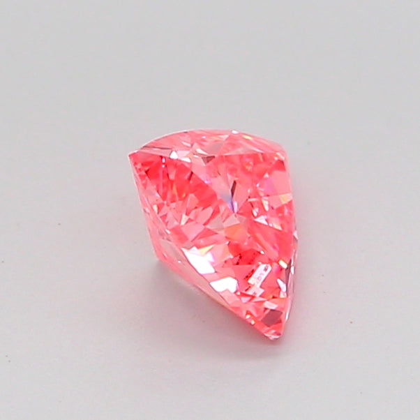 triangular 0.56 carat fancy vivid pink vs1  vg vg strong