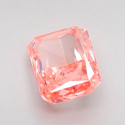 RADIANT 1 CARAT FANCY INTENSE PINK VS1  VG VG SLIGHT