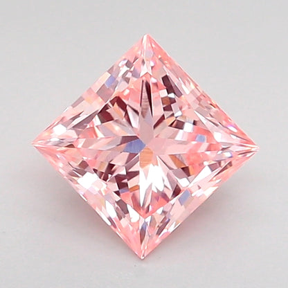 PRINCESS 1.01 CARAT FANCY VIVID PINK VVS2  VG VG SLIGHT