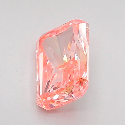 RADIANT 1 CARAT FANCY INTENSE PINK VS2  VG VG SLIGHT