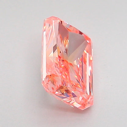 RADIANT 1 CARAT FANCY INTENSE PINK VS2  VG VG SLIGHT