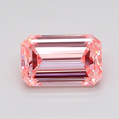 EMERALD 1.01 CARAT FANCY INTENSE PINK SI1  VG VG SLIGHT