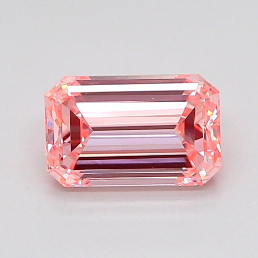 EMERALD 1.01 CARAT FANCY INTENSE PINK SI1  VG VG SLIGHT