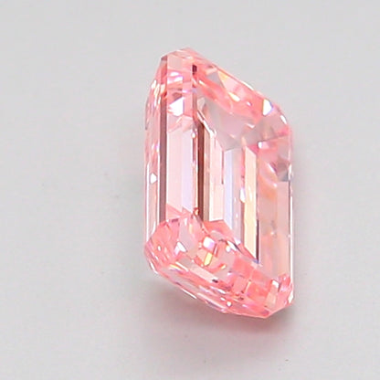 EMERALD 0.97 CARAT FANCY INTENSE PINK VVS2  VG VG STRONG