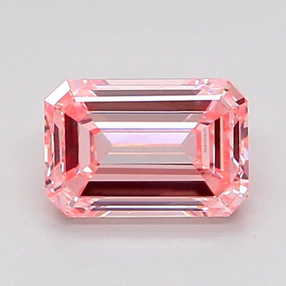 EMERALD 0.97 CARAT FANCY INTENSE PINK VVS2  VG VG STRONG