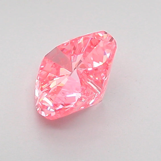 heart 0.77 carat fancy vivid pink vs1  ex vg slight