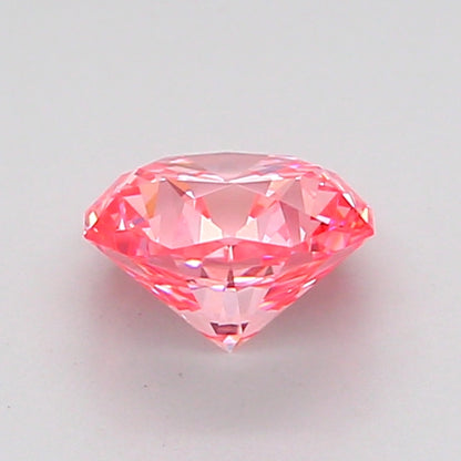 OCTAGONAL 0.91 CARAT FANCY VIVID PINK VVS2  EX EX SLIGHT