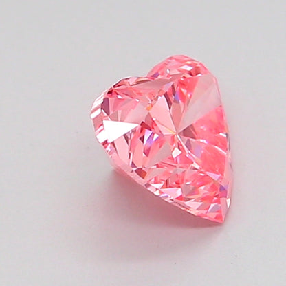 HEART 0.86 CARAT FANCY VIVID PINK VVS2  Good VG STRONG
