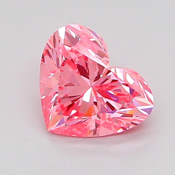 heart 0.86 carat fancy vivid pink vvs2  good vg strong