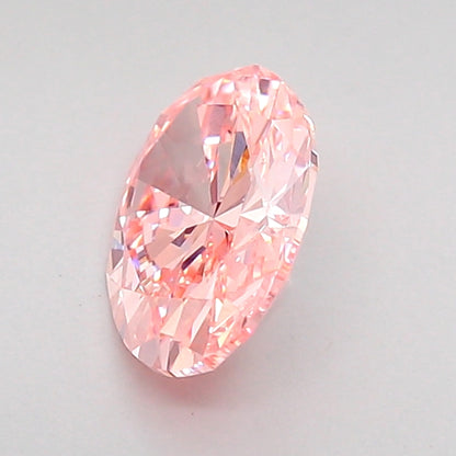 OVAL 1.01 CARAT FANCY VIVID PINK VVS2  VG VG SLIGHT