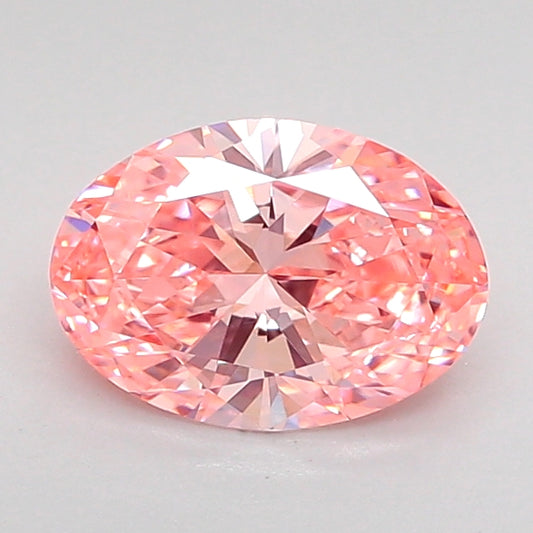OVAL 1.01 CARAT FANCY VIVID PINK VVS2  VG VG SLIGHT
