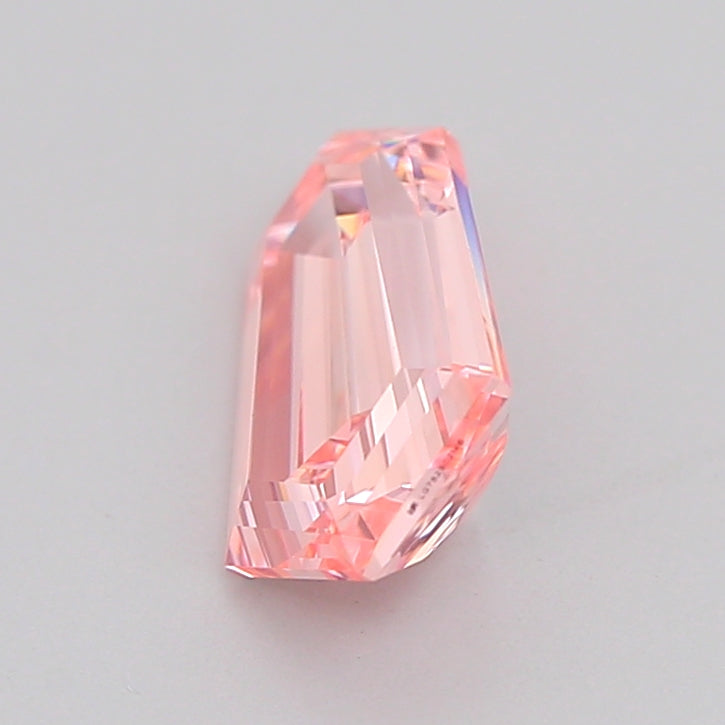 hexagonal 1.38 carat fancy intense pink vs1  ex vg slight