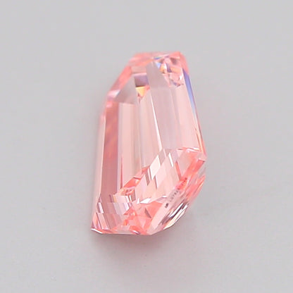 HEXAGONAL 1.38 CARAT FANCY INTENSE PINK VS1  EX VG SLIGHT