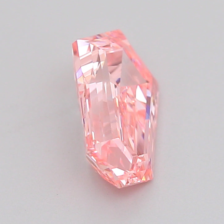 hexagonal 1.38 carat fancy intense pink vs1  ex vg slight