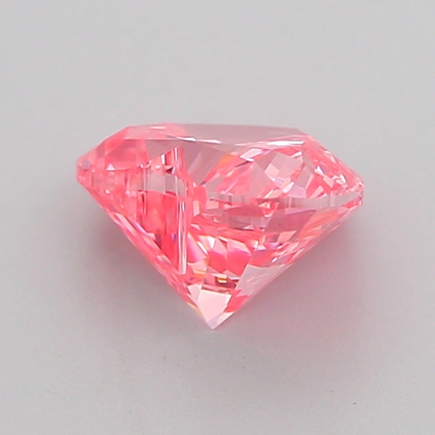 heart 1.14 carat fancy vivid pink vvs2  vg good slight