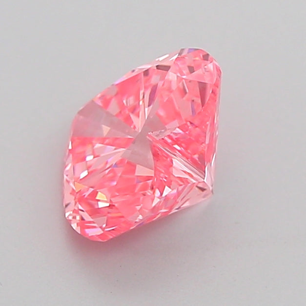 heart 1.14 carat fancy vivid pink vvs2  vg good slight