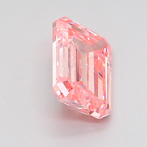 emerald 1.15 carat fancy intense pink vvs2  vg vg slight